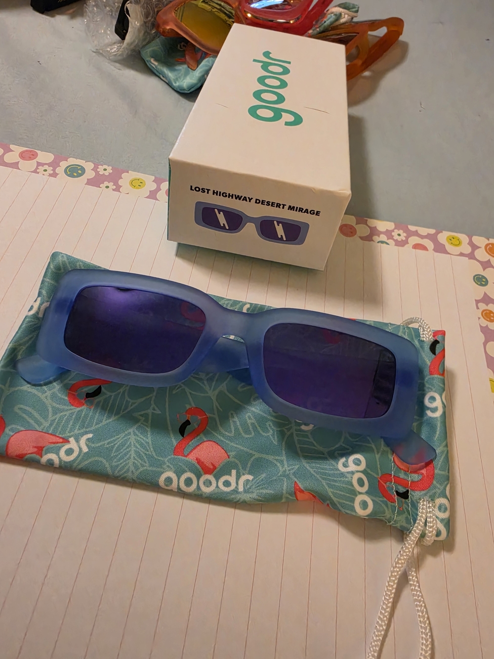 Goodr Sunglasses - 'Lost Highway Desert Mirage'